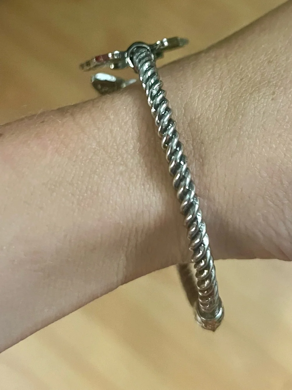 GORGEOUS!!! Adjustable Sterling-Style Silver Butterfly Bangle